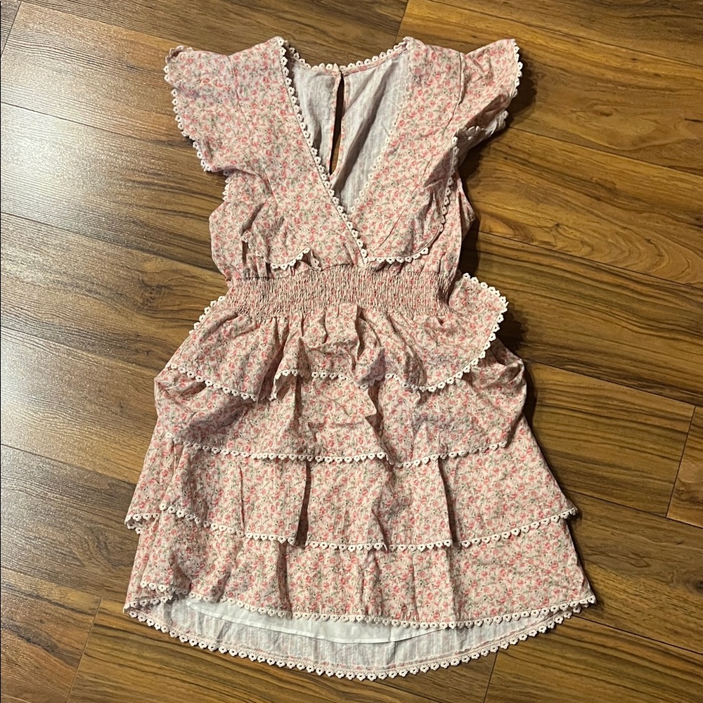 Show Me Your MuMu Pink Floral Mini Dress